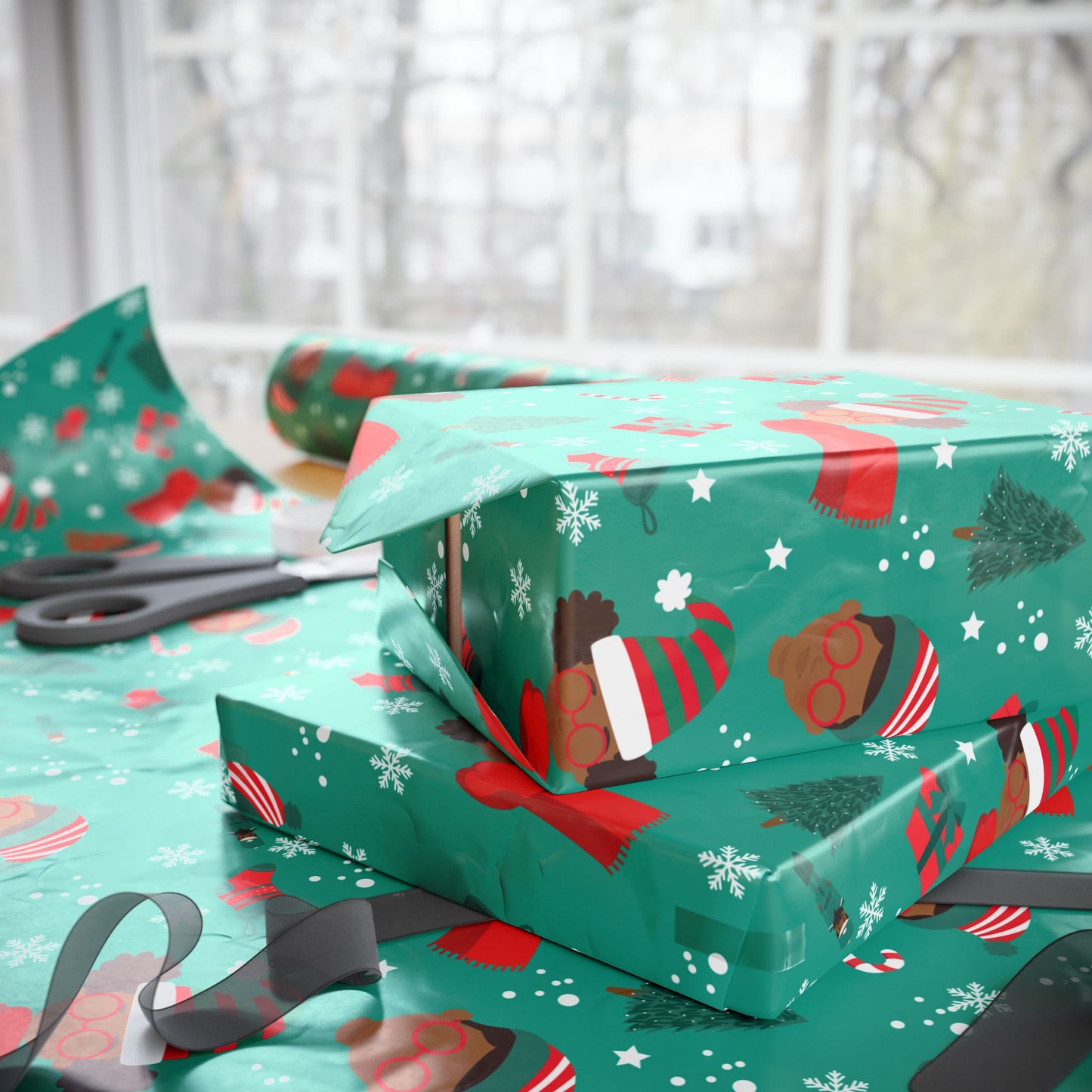 Chocolate Elves Wrapping Paper