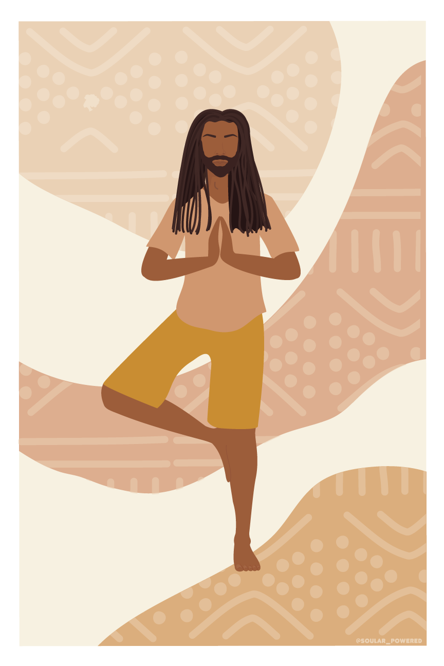 Yoga Man Tree Pose