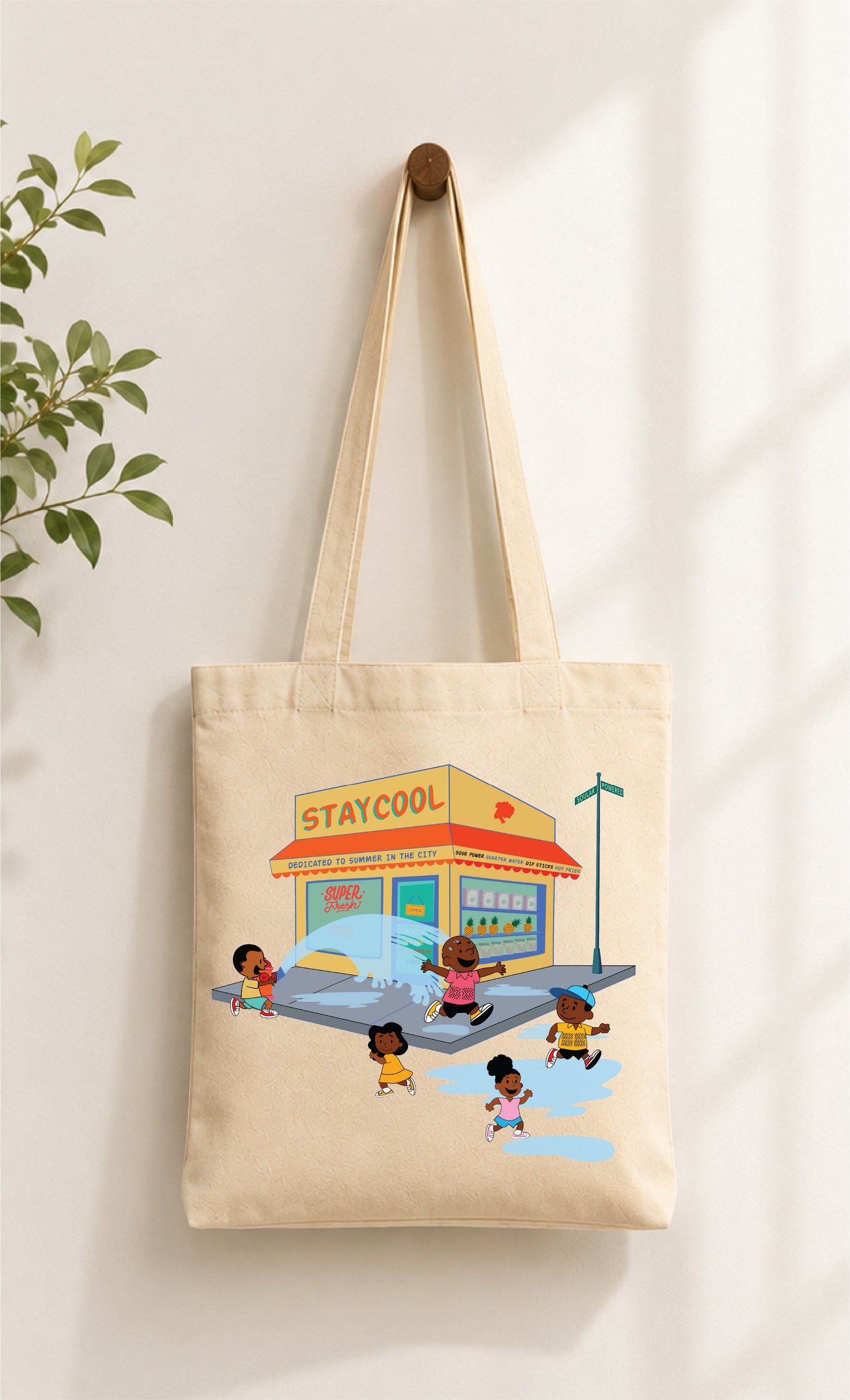 "Stay Cool" Summer in the City Tote Bag