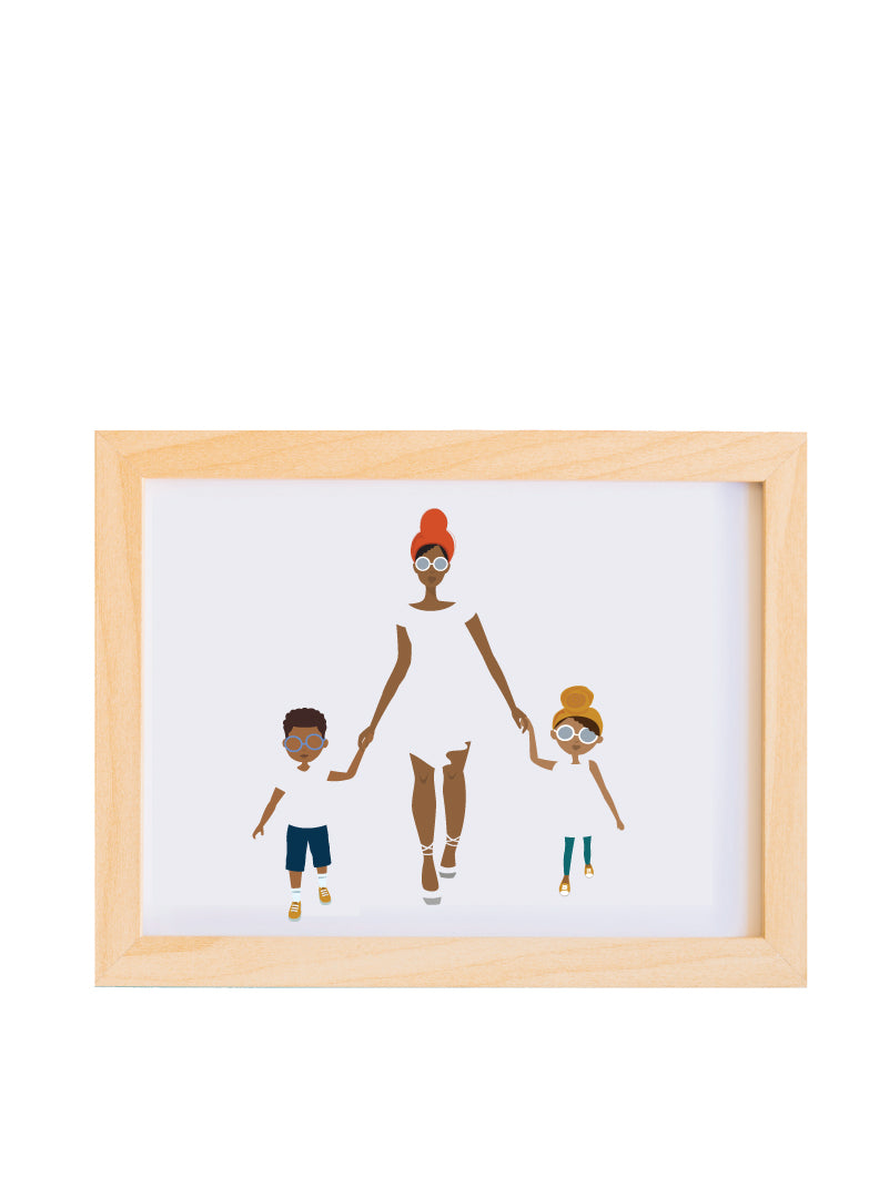 Mother Children Stroll