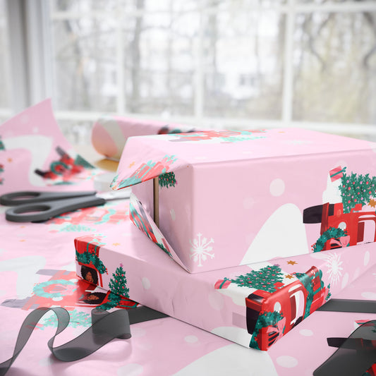 Holiday Jeep Wrapping Paper